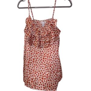 Motherhood Maternity Silky Polka Dot Sleeveless Blouse